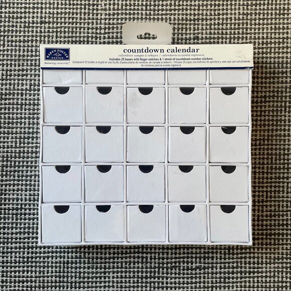 Karen Foster Countdown Calendar 3D Advent w/ Number Stickers - Picture 2 of 9